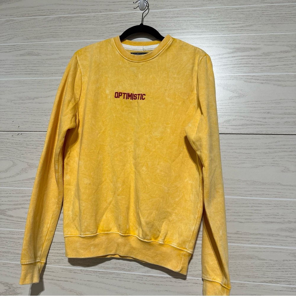 Men’s Blind Rooster Sweatshirt Small Optimistic Golden Tiger Koi Embroidered